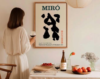 Joan Miró Exhibition Poster | Mid-Century Modern Giclée Print