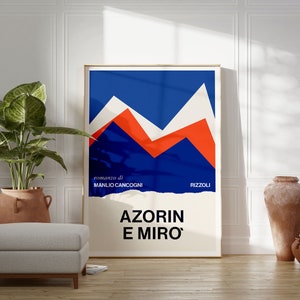 Mid-Century Modern Poster | Mario Dagrada Book Cover Design | Birthday Gift Idea | Rizzoli