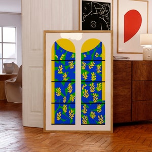 Stampa d'arte Matisse / Chapelle du Rosaire à Vence / Stampa Giclée di qualità museale / Idee regalo di compleanno e Natale / Poster francesi