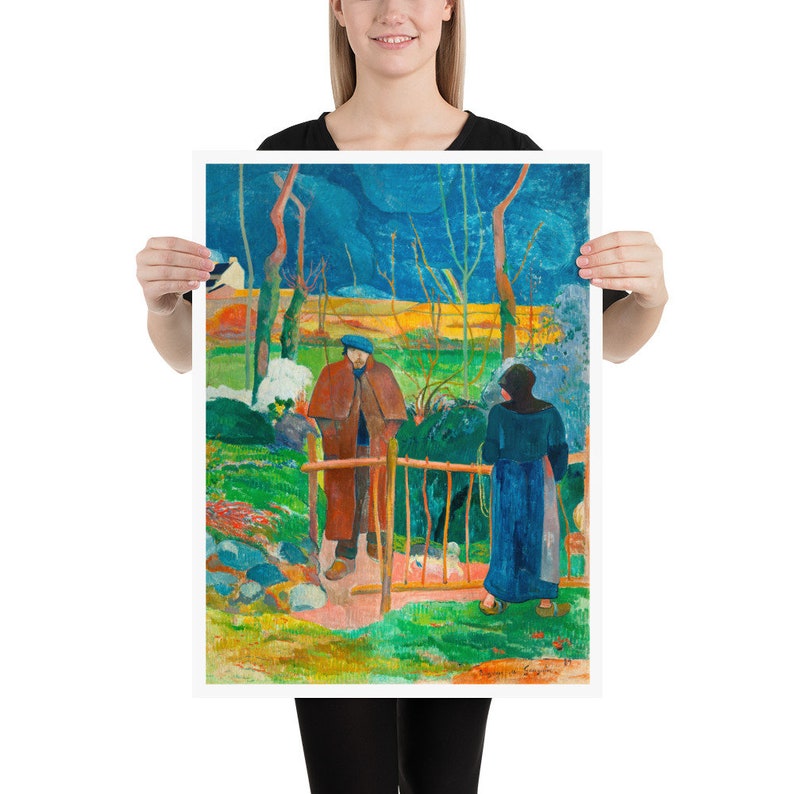 Paul Gauguin Art Print | Bonjour, Monsieur Gauguin, 1889 | Christmas and Birthday Gift Ideas 18x24 inches
