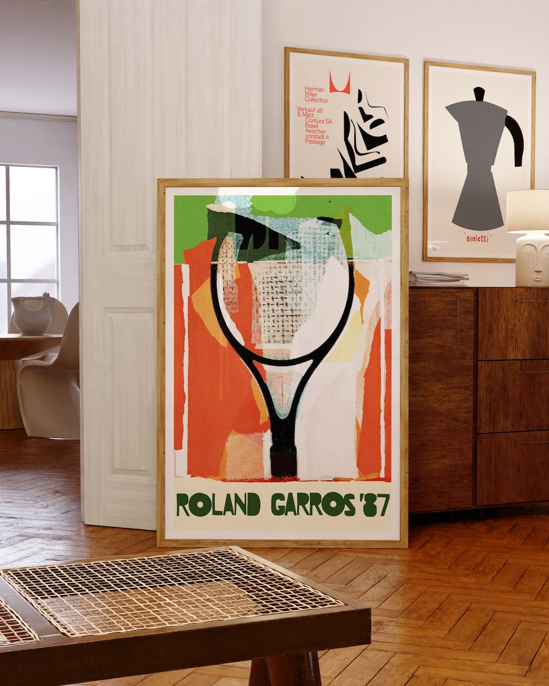 Poster Roland Garros 77 - Impression Sur Toile Encadrée - Art Mural - 30x42 Cm