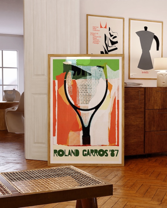Roland Garros, 1987 | Tennis Poster | Gérard Titus-carmel
