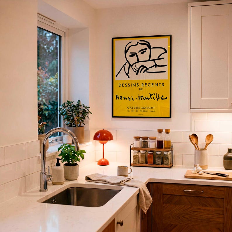 Matisse Kitchen Matisse Exhibition Poster | Dessins Recents 1952 | Museum Wall Art - Etsy