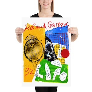 Roland Garros, 1992 | Tennis Poster | by Curated Studio Art