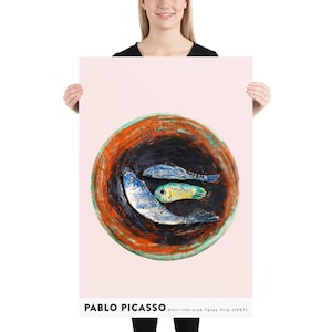 Picasso Art Print | Still-life with Three Fish (1957) | by Curated Studio Art