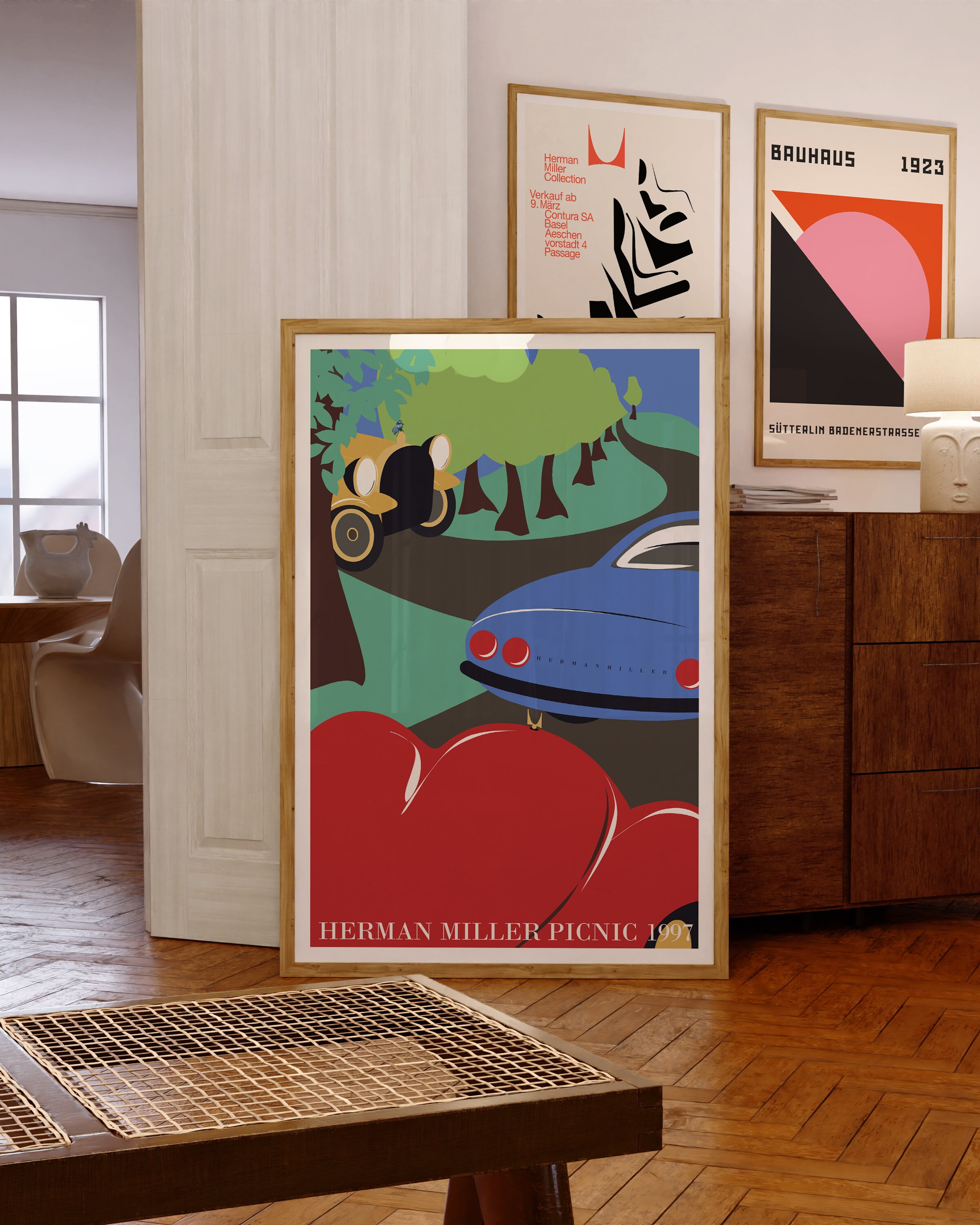 Herman Miller Summer Picnic Poster, 1997 | Mid-century Herman Miller Summer Picnic Poster, 1997 | Mid-century