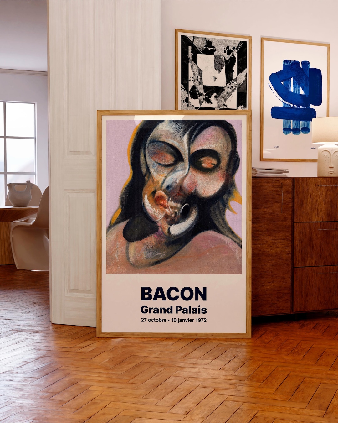 フランシス・ベーコン展ポスター｜ヘンリエッタ・モラエスの「笑う