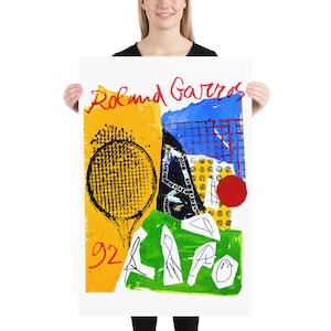 Roland Garros, 1992 | Tennis Poster | by Curated Studio Art