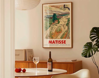 Matisse Exhibition Poster | Paysage, St. Tropez, 1904  | Museum Wall Art