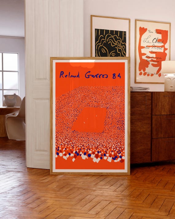 Roland Garros, 1984 | Tennis Poster | Museum-Quality Giclée Printing | Birthday Gifts | Contemporary Wall Art