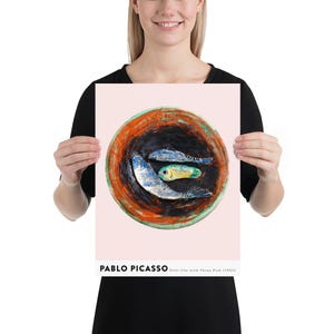 Picasso Art Print | Still-life with Three Fish (1957) | by Curated Studio Art