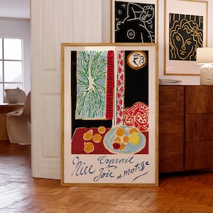 Stampa artistica di Matisse / Nice Travail et Joie, 1948 / Stampa Giclée di qualità museale / Idee regalo per compleanno e Natale / Poster francesi