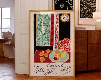Matisse Art Print | Nice Travail et Joie, 1948 | Museum-Quality Giclée Printing | Birthday & Christmas Gift Ideas | French Posters