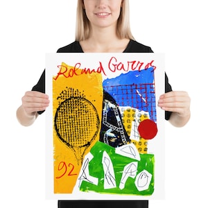 Roland Garros, 1992 | Tennis Poster | by Curated Studio Art