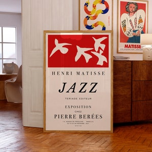 Matisse Exhibition Poster | Henri Matisse: JAZZ. Exposition chez Pierre Berès, 1947 | Museum-Quality Giclée Printing | Birthday Gift Idea