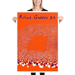 Roland Garros, 1984 | Tennis Poster | by Curated Studio Art