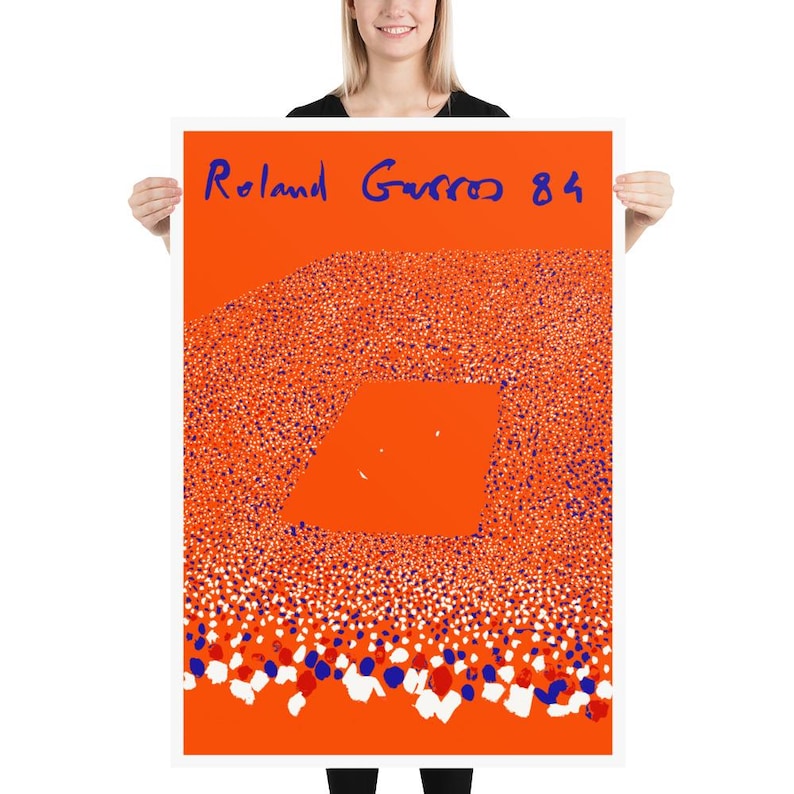 Roland Garros, 1984 | Tennis Poster | by Curated Studio Art