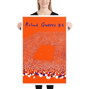 Roland Garros, 1984 | Tennis Poster | by Curated Studio Art