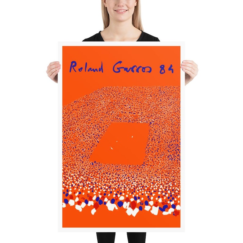 Roland Garros, 1984 | Tennis Poster | by Curated Studio Art