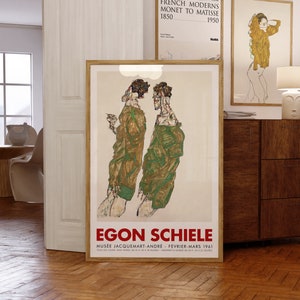 Egon Schiele Exhibition Poster | Devotion, 1913 | Museum-Quality Giclée | Birthday Gift Idea | Musée Jacquemart-André