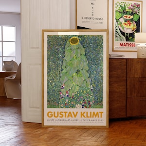 Gustav Klimt Exhibition Poster | Sulflower, 1907 | Museum-Quality Giclée Printing | Birthday Gift Idea | Musée Jacquemart-André