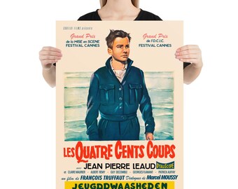 The 400 Blows (1959) French Poster | Truffaut & Leaud Film - Etsy
