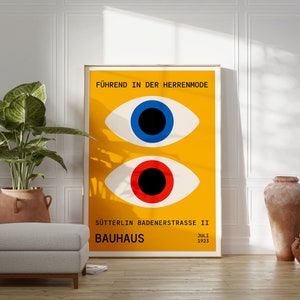 Poster Bauhaus / Poster geometrico astratto del 1923 / Idea regalo di compleanno