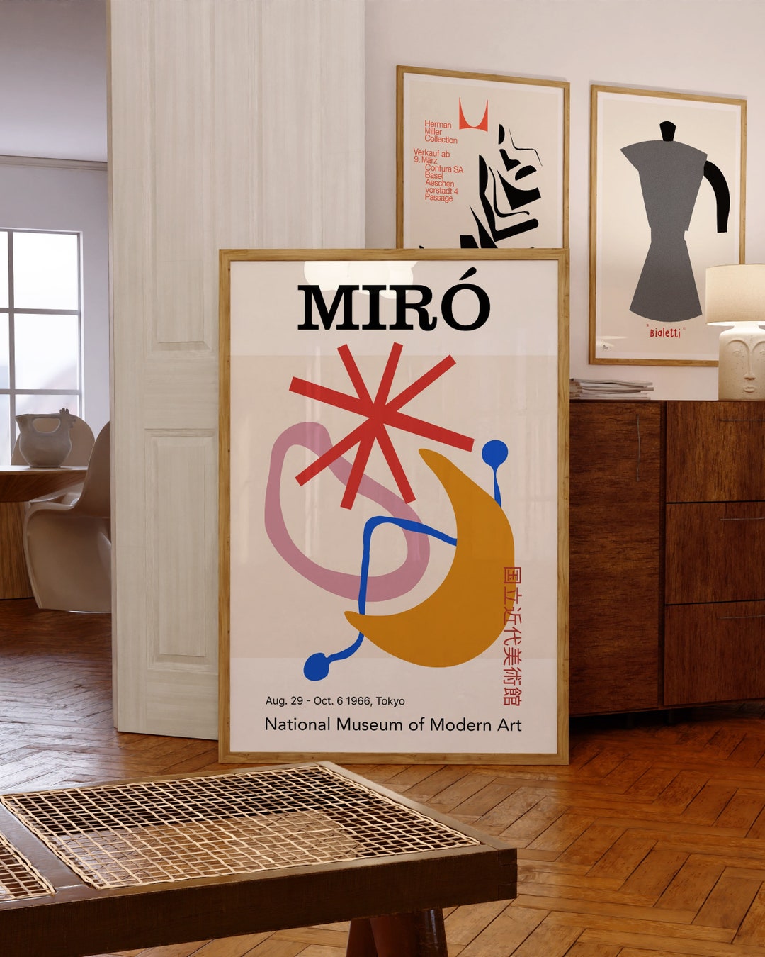 Joan Miró Exhibition Art, of Poster Modern 1966 Poster Modern Mid-century National Tokyo, - Museum Etsy