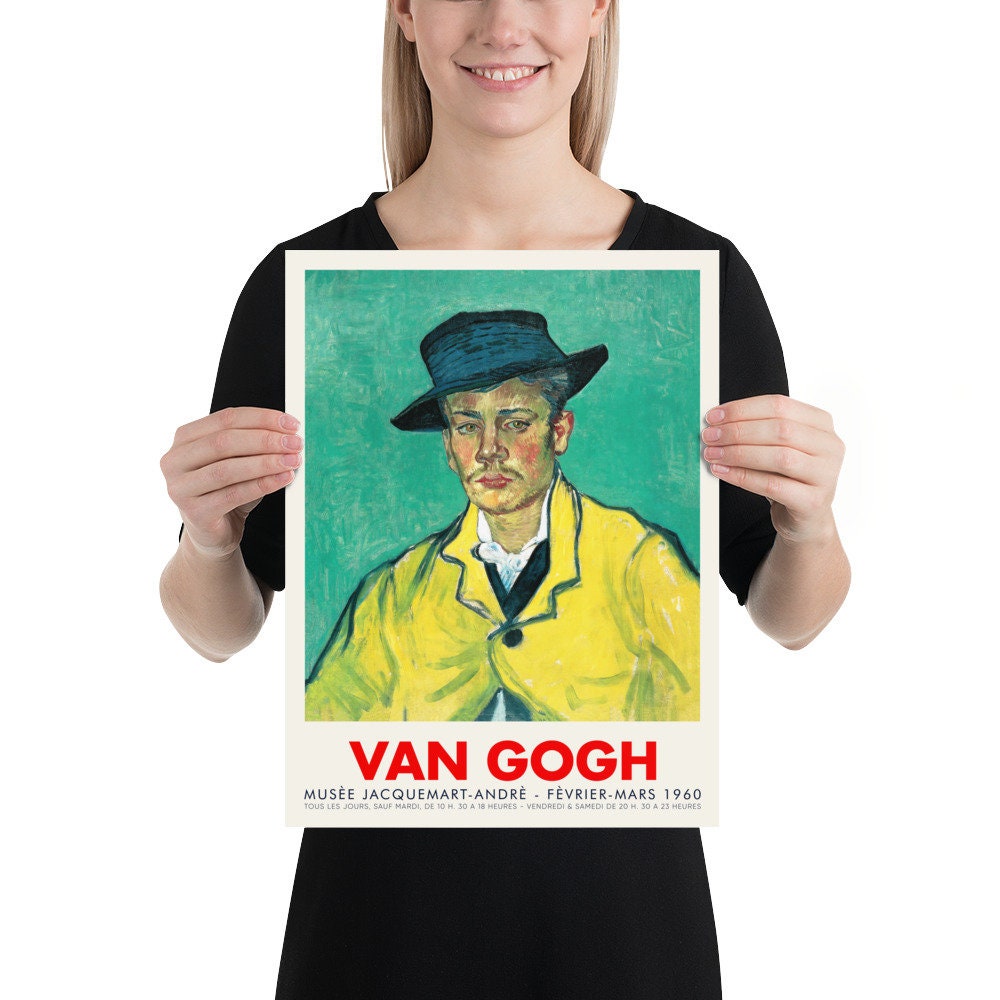 Buy Van Gogh Exhibition Poster Portrait of Armand Roulin 1888 Museum quality Giclee Birthday Gift Idea Musee Jacquemart andre Online in India Etsy