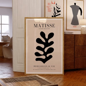 Matisse Exhibition Poster | Papiers Découpés, 1953 | Berggruen & Cie | Mid-Century Modern Print | Housewarming Gift