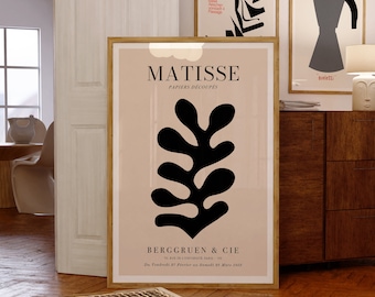 Matisse Exhibition Poster | Papiers Découpés, 1953 | Berggruen & Cie | Mid-Century Modern Print | Housewarming Gift