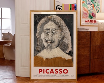 Picasso 'Buste d'homme' Exhibition Poster | Museum-Quality Giclée Print