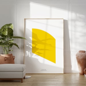 Giallo, 2004 / Poster di Ellsworth Kelly / Arte murale moderna di metà secolo / Idea regalo di compleanno