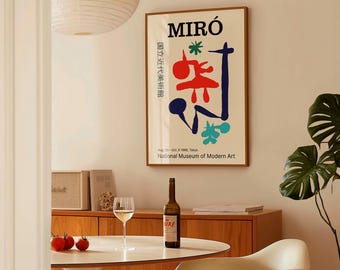 Joan Miró Exhibition Poster | National Museum of Modern Art, Tokyo, 1966
