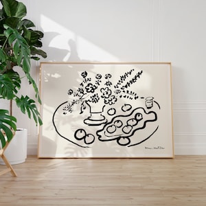 Lámina artística de Matisse / Le vase D'Opaline, 1947 / Impresión giclée con calidad de museo / Ideas para regalos de cumpleaños y Navidad / Arte mural moderno de mediados de siglo