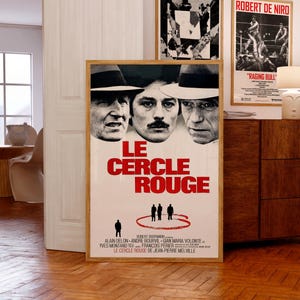 Le cercle rouge (1970) French Movie Poster | Alain Delon | Jean-Pierre Melville Film Prints | CuratedStudioArt | Unique Gift for Film Lovers