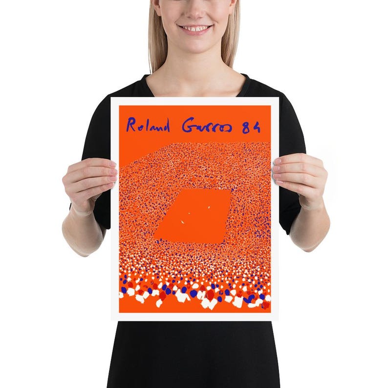 Roland Garros, 1984 | Tennis Poster | by Curated Studio Art