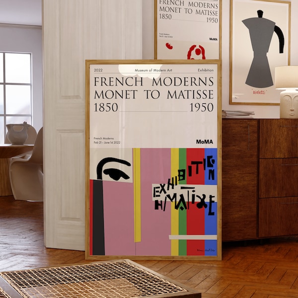 Matisse Exhibition Poster | Design for Cover of Exhibition Catalogue Poster, 1951 | MoMA | Mid-Century Modern Wall Art | Birthday Gift Idea