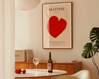 Matisse Exhibition Poster | The Heart, 1953 | Berggruen & Cie | Mid-Century Modern Print