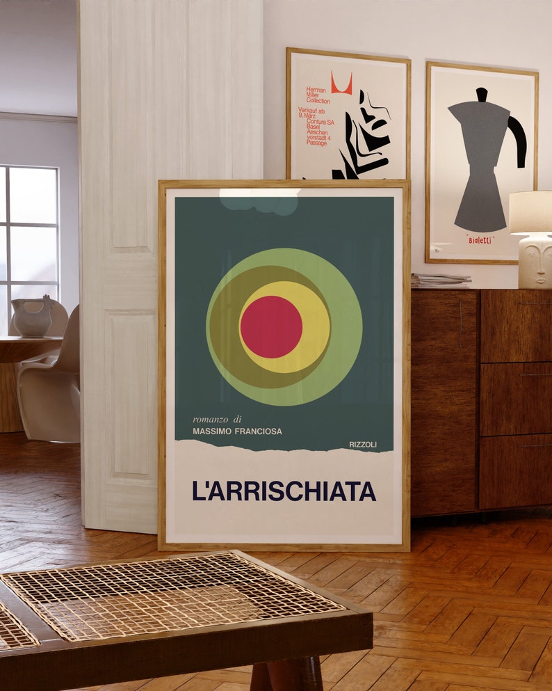 Mid-century Modern Art Poster | Italian Book Cover, Massimo Franciosa ...