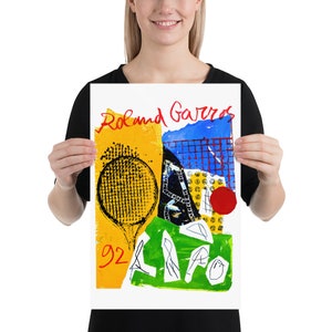 Roland Garros, 1992 | Tennis Poster | by Curated Studio Art