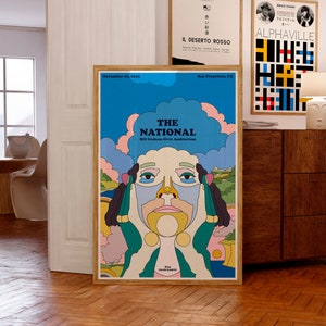 The National Concert Poster | November 10, 2023 - Bill Graham Civic Auditorium, San Francisco, CA | Music Art Print | Unique Music Gift