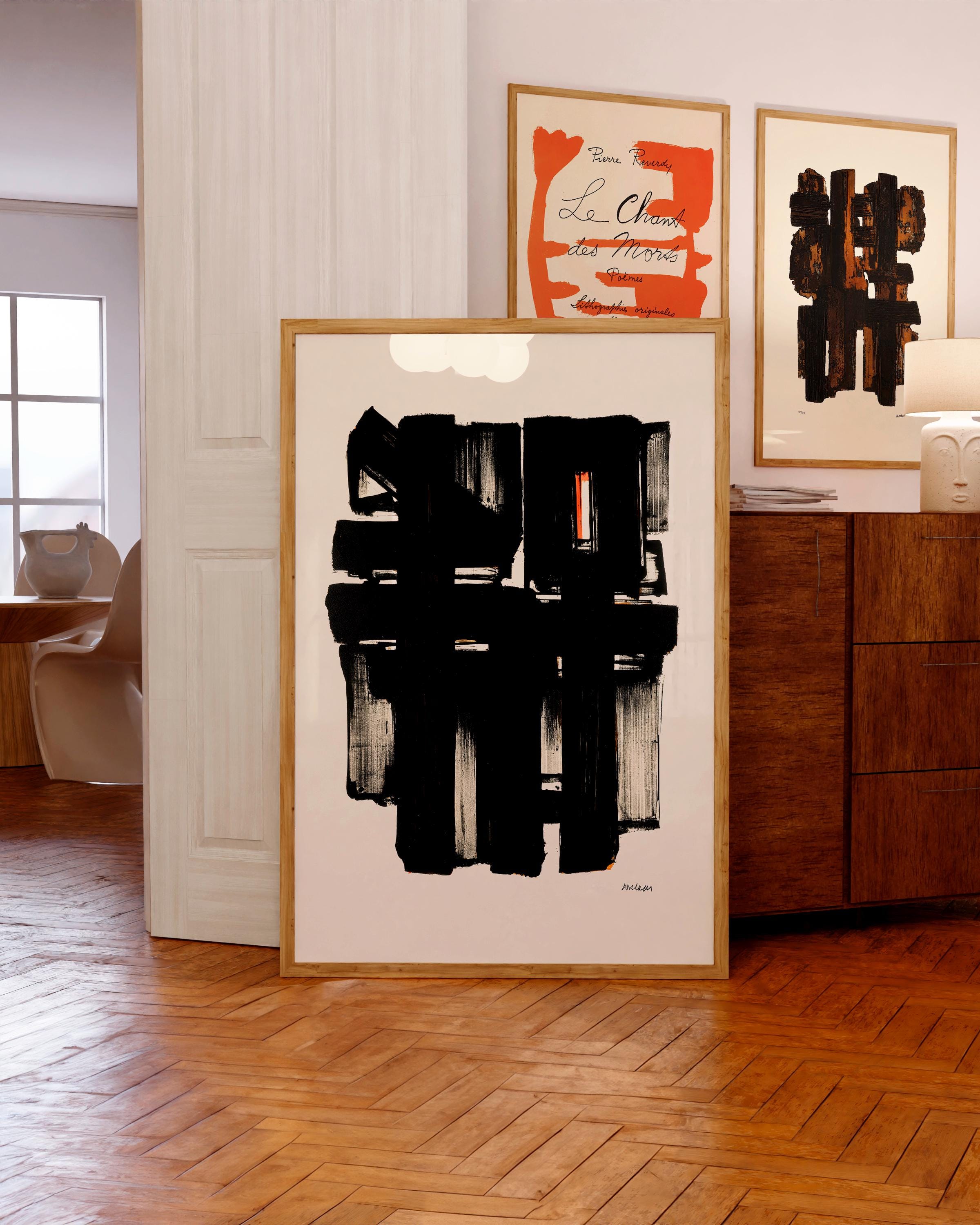 Pierre Soulages ピエール・スーラージュ アートポスター
