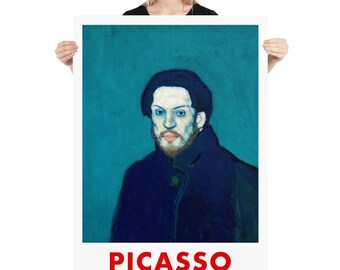 ピカソ自画像展ポスター |美術館のジークレー版画 - Etsy 日本