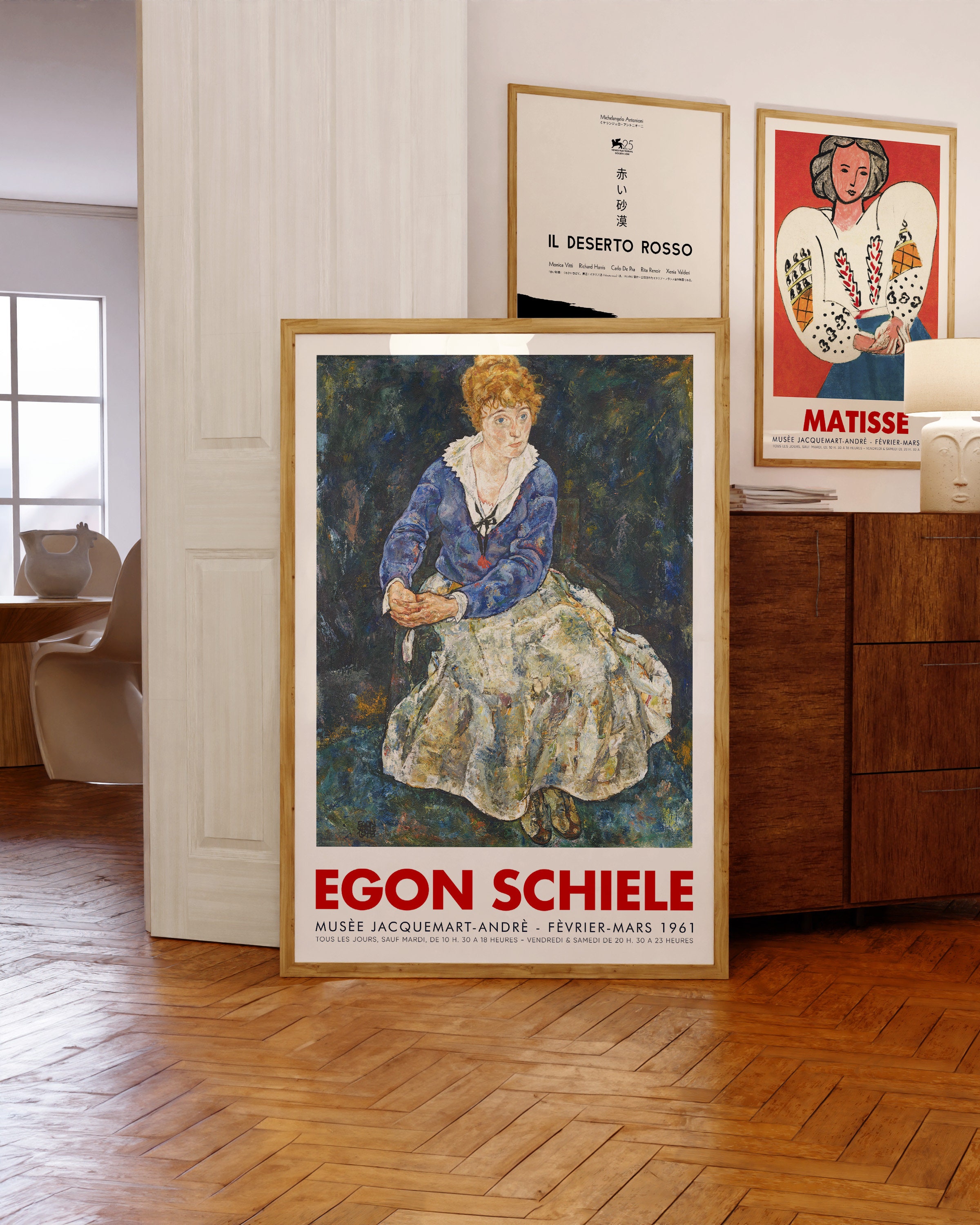 Egon Schiele Exhibition Poster | Wife of the Artist Edith Schiele