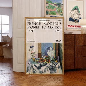 Manifesto della mostra di Matisse / Nature Morte Bleue (Natura morta blu), 1907 / MoMA / Giclée di qualità museale / Regalo di Natale / Moderno di metà secolo
