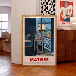Matisse Exhibition Poster | Interior with a bowl with red fish, 1914 | Musée Jacquemart-André | Mid-Century Modern Wall Art