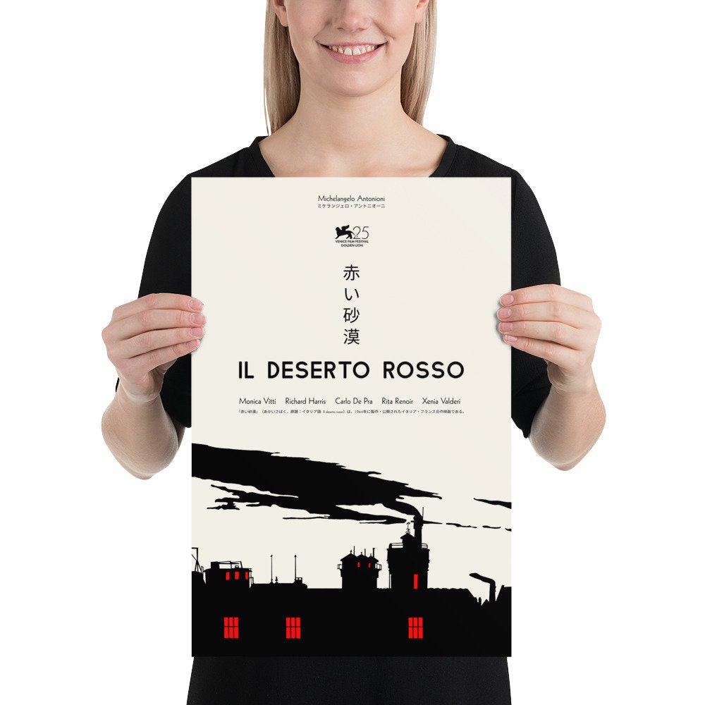 Il Deserto Rosso (1964) Movie Poster | Red Desert by Michelangelo