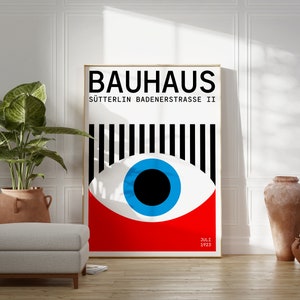 Bauhaus Poster | 1923 Geometric Eye | Danish Modern Interior