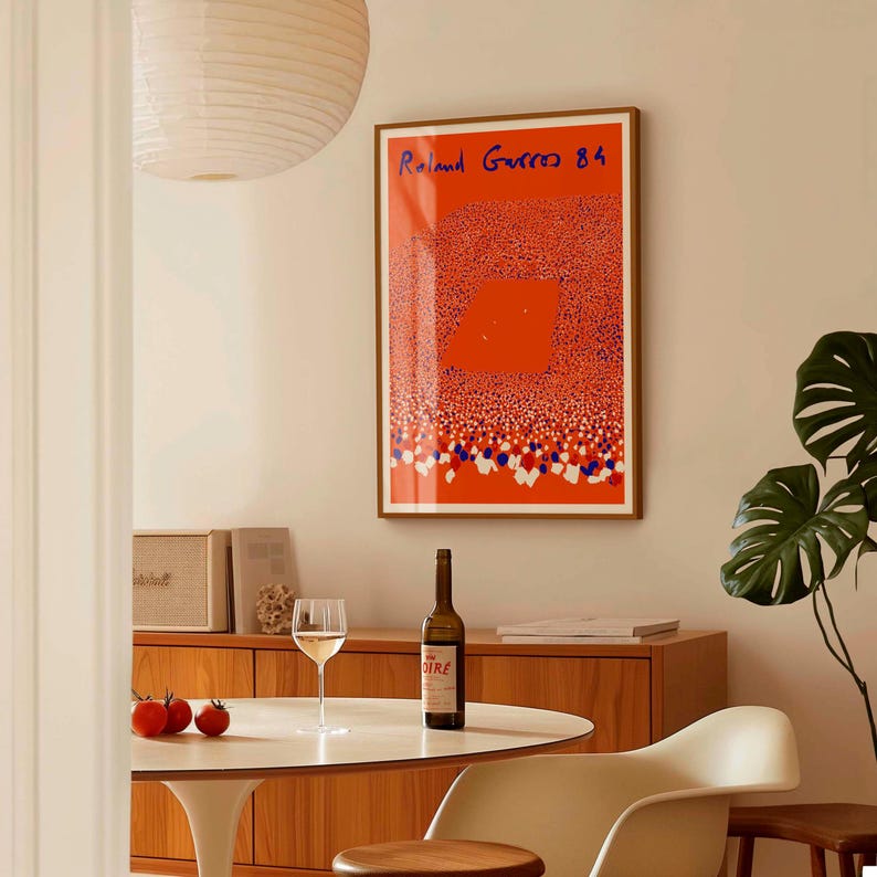 Roland Garros 1984 | Tennis Poster | Museum-Quality Giclée Printing image 2